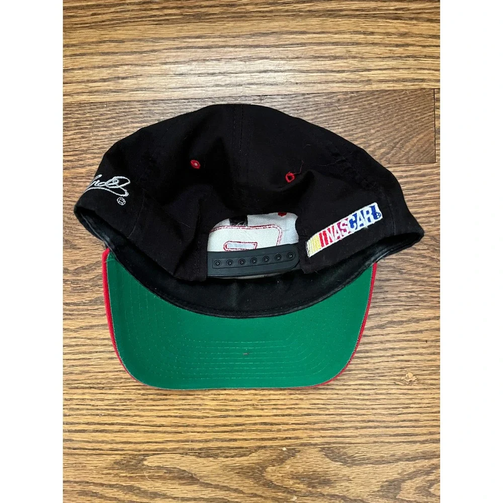 Vintage Dale Earnhardt 3 NASCAR Hat Snapback Competitors View Black Red Cap